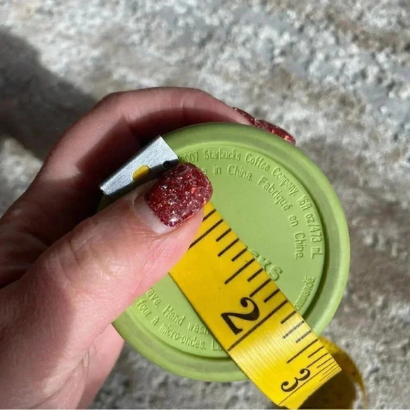 Starbucks Fall Leaves Tumbler Travel Mug Coffee Cup Green 2007 - Picture 6 of 9